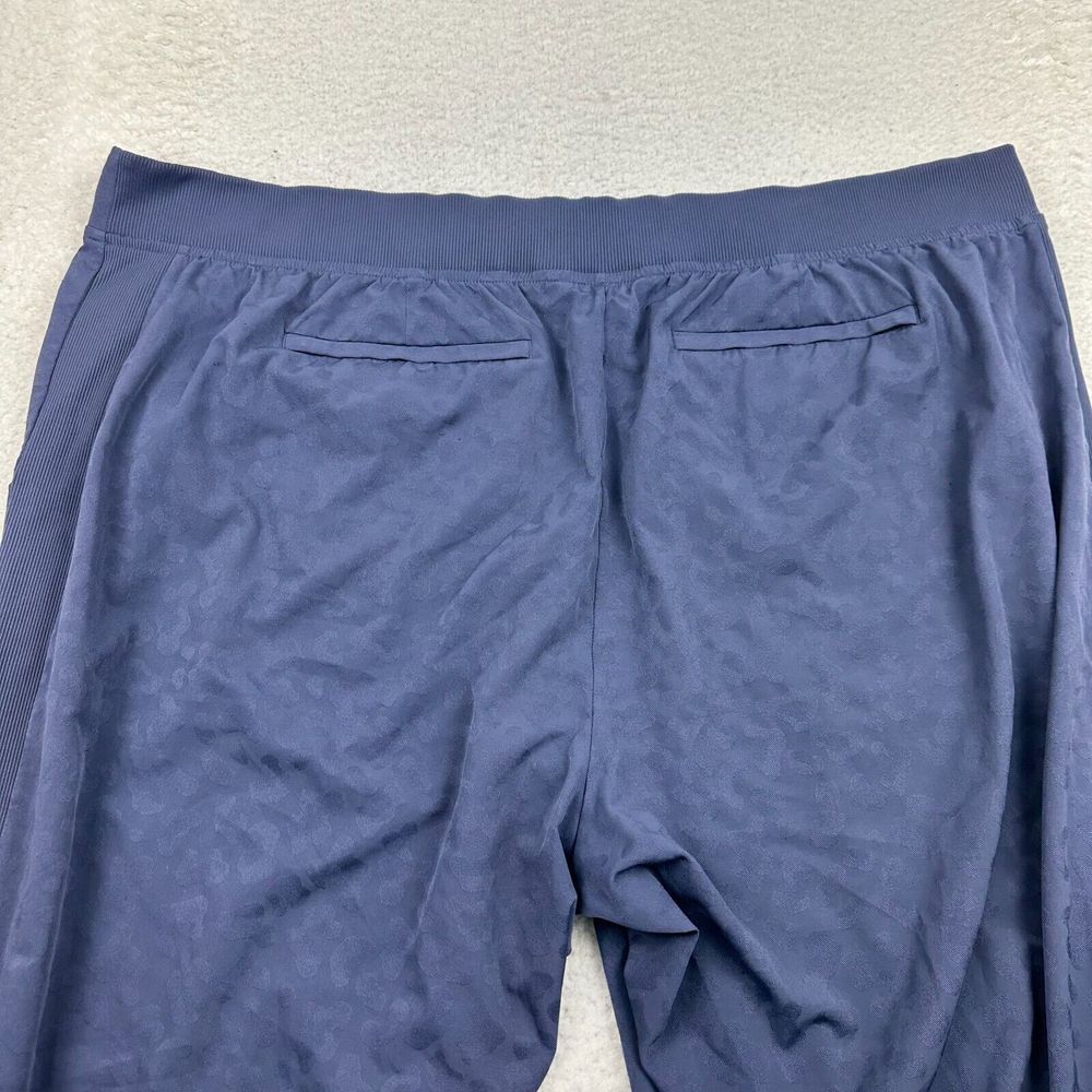 Athleta Brooklyn Textured Ankle Pants Women's 22 Animal Print Medieval Violet - Picture 11 of 15
